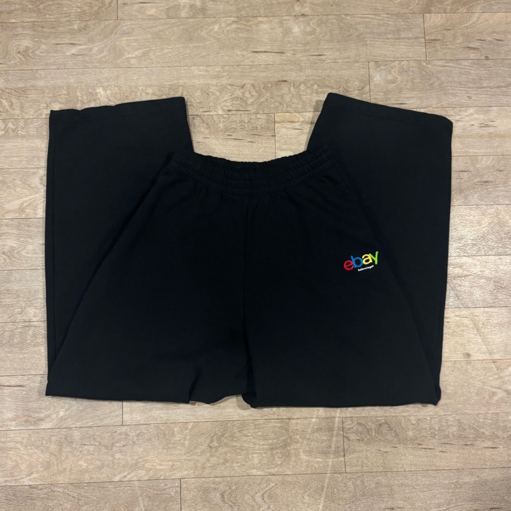 Balenciaga Ebay Sweatpants Baggy Black Size Small - Picture 2 of 7